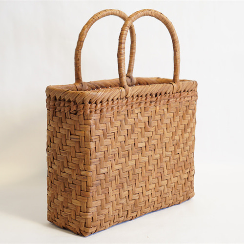 山葡萄 蔓 かごバック かご 籠 巾着 網代編み 職人の手作り かご かご