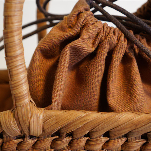 Lサイズ 山葡萄 蔓 かごバック かご 籠 巾着 網代編み 職人の手作り かご Lサイズ 山葡萄 蔓 かごバック かご 籠 巾着 網代編み 職人の手作り