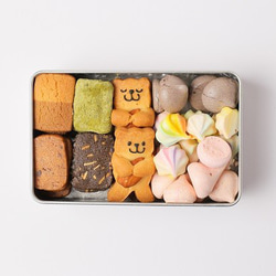 お菓子の宝石箱・くま缶(小) クッキー、メレンゲ、焼き菓子 3枚目の画像