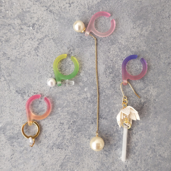 ピアスがつけられるイヤーカフ〈P-cuffs〉 13枚目の画像