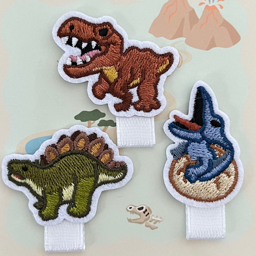 カラフル恐竜名札つけ恐竜ワッペン・ベルトオーダーページ 名札付け