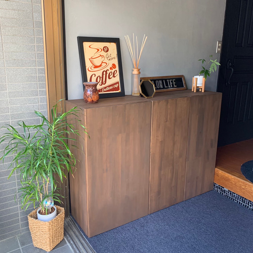 新作」シューズラック シューズボックス 下駄箱 収納棚 幅500 1枚扉