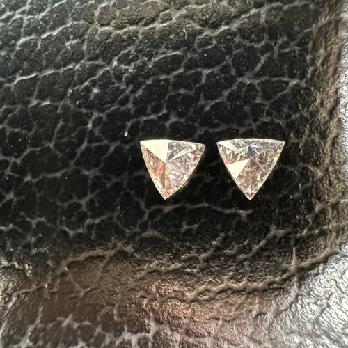 トリリアントカット マッチングペア ダイヤセット 0.42ct *未使用 