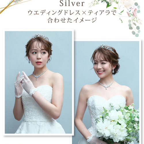 フルブルームジルコニアネックレス＆イヤリング/ピアス RL-28