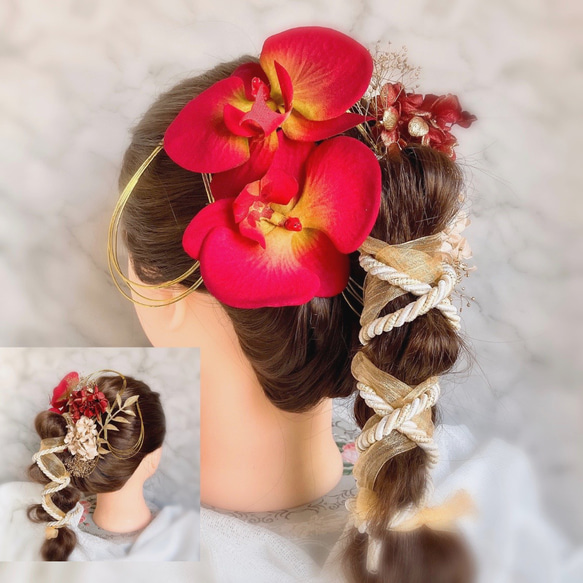 Amazon | 2個セット 大きめ ローズ 薔薇 バレッタ フラメンコ