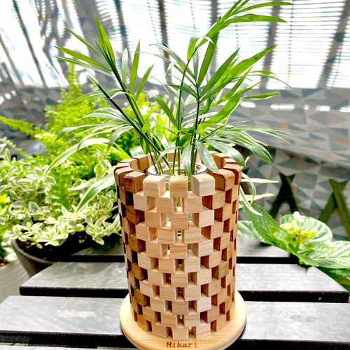 火鉢？　花瓶？ Amazon.co.jp: 花瓶透明ガラス花瓶、四角円筒生花水耕栽培花瓶