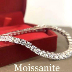 モアサナイト ブレスレット 3ミリ 17cm 【3BS17】 モアサナイト