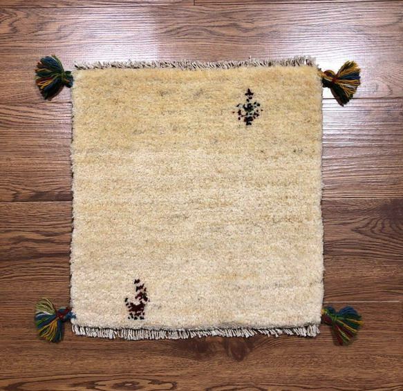 ペルシャギャッベ (ギャベ) チェアマット 椅子の座布団 No.1286