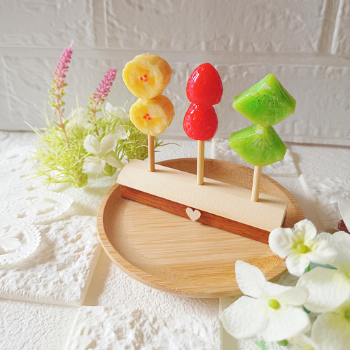 台座付き☆フルーツ飴 セット いちご飴 バナナ飴 キュウイ飴 食品