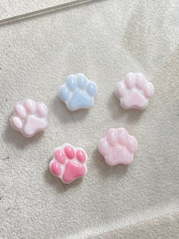 3dネイルパーツ ネイル 肉球 ネイルパーツ デコパーツ 肉球パーツ 3dパーツ ネイルパーツ ハンドメイド 3dネイル レジン