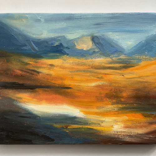 油絵「荒野」 絵画 Mori Yuri 通販｜Creema(クリーマ) 17873879