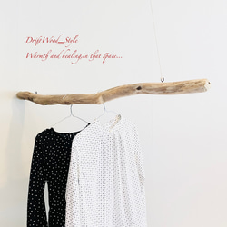 流木インテリア 無骨で太い大型流木のハンガーラック 北欧 衣装掛 ハンギング 吊り下げ ハンガーポール N21 1枚目の画像