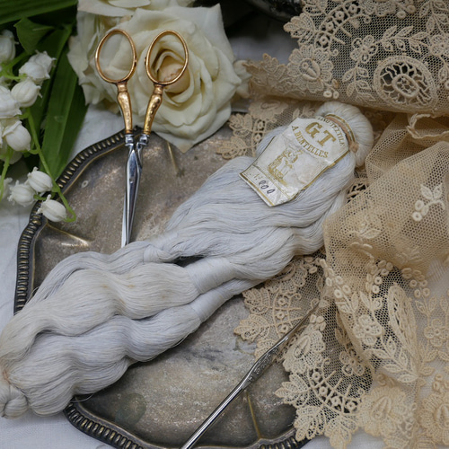 フランスアンティークレース編み用コットン糸束 糸・ミシン糸 cherir
