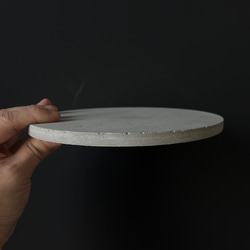PL-1■18.1cm モルタル サークルプレート■ ディスプレイ 器 皿 インテリア 什器 オブジェ コンクリート 7枚目の画像
