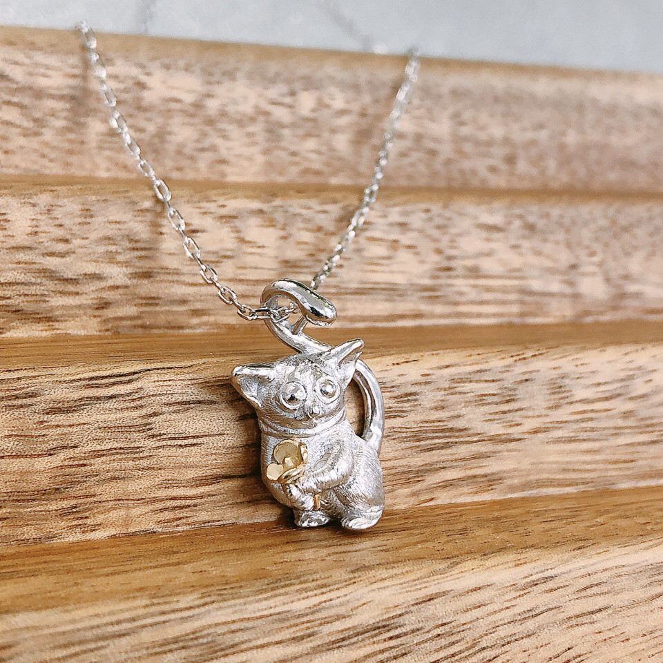 動物モチーフ「 わたしのガラゴ ♪｣ ✧ シルバーネックレス