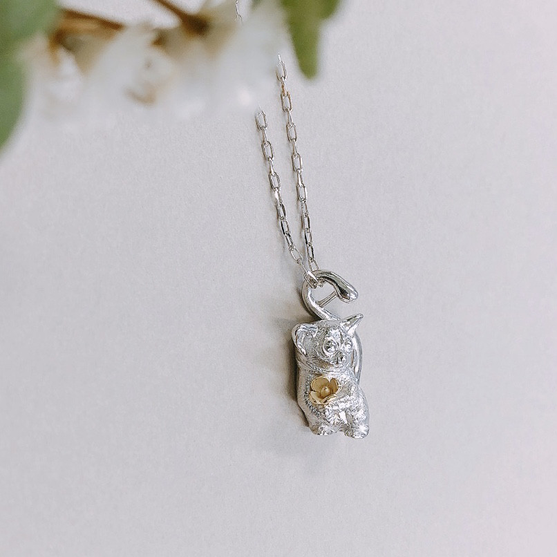 動物モチーフ「 わたしのガラゴ ♪｣ ✧ シルバーネックレス