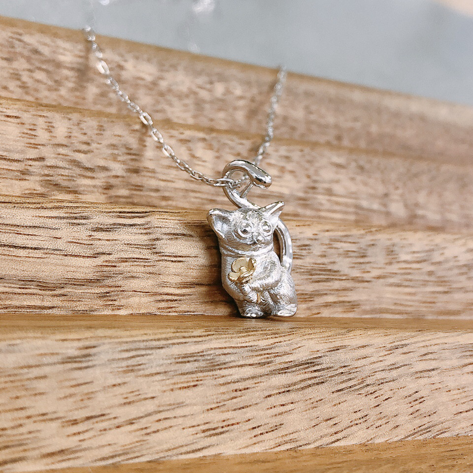 動物モチーフ「 わたしのガラゴ ♪｣ ✧ シルバーネックレス