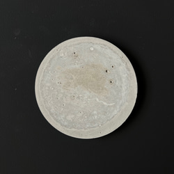 PS-2■7.9cm モルタル サークルコースター■ ディスプレイ 器 皿 インテリア 什器 オブジェ コンクリート 3枚目の画像