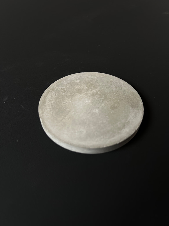 PS-2■7.9cm モルタル サークルコースター■ ディスプレイ 器 皿 インテリア 什器 オブジェ コンクリート 2枚目の画像