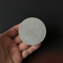 PSS-1■5.8cm モルタル サークルプレート■ ディスプレイ 器 皿 インテリア 什器 オブジェ コンクリート 4枚目の画像
