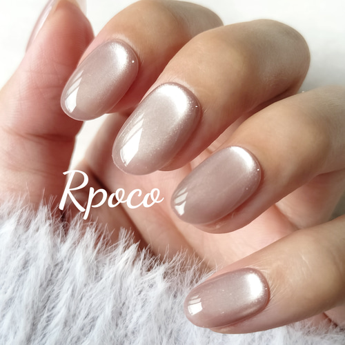 No.20 シルキーぷるぷるマグネット『 ダスティローズピンク 』シンプル  