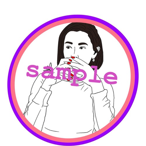 アイコン描きます️♡ LINE/インスタ/ X/SNSアイコン ポイント