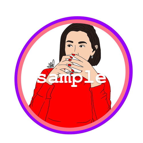 SNSアイコン描きます！ アイコン描きます️♡ LINE/インスタ/ X/SNSアイコン ポイント