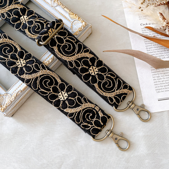 インド刺繍リボン】ショルダーストラップ スマホショルダー ネック