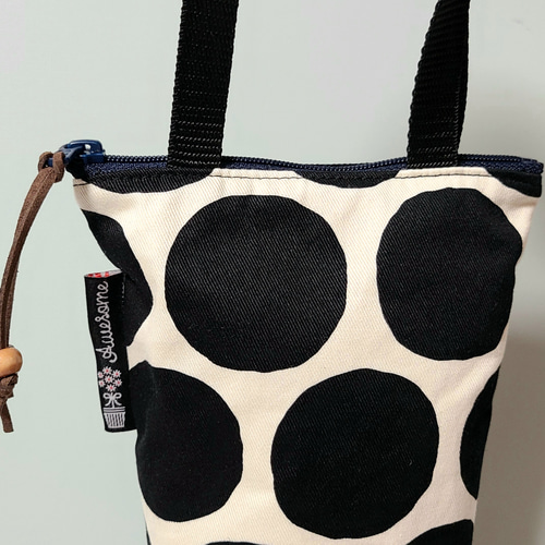 □受注製作□ドット柄水筒カバー ハンドメイド ペットボトルカバー