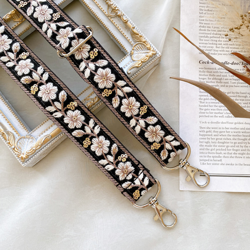 インド刺繍リボン】ショルダーストラップ スマホショルダー