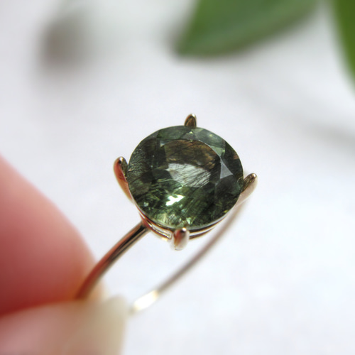 天然石　ルドウィジャイトインペリドット　ルース　リング　指輪 8月誕生石] ルドウィジャイトインペリドットリング– Ryui