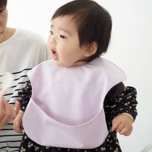 型紙】【縫い代付き】10-011 お食事エプロン 型紙【商用可能】 型紙