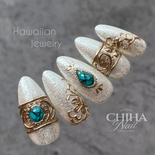 ハワイアンジュエリーネイル ネイルチップ（つけ爪） Chiha-Nail 通販