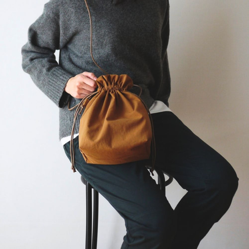 SLOW&CO 本革 ショルダーバック 巾着 スロウ SLOW SLOW スロウ