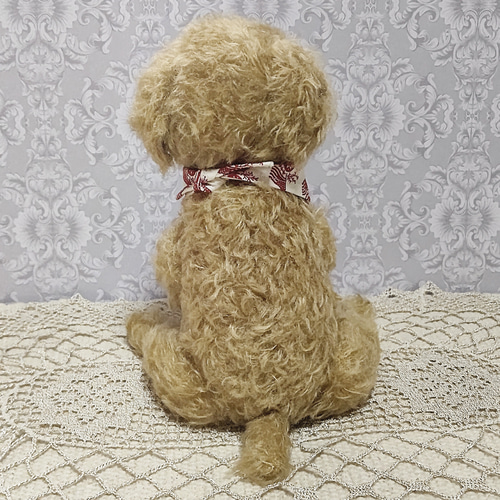 トイプードル（ベージュ） 約28cm／ テディベアタイプの犬の