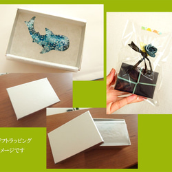 【4点セット】ジンベイザメと海の雫　ピアスセット　ジンベエザメ 鮫　【受注制作】 8枚目の画像