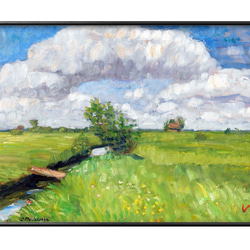 油絵 絵画 【春のお花畑】 絵画 HR 通販 13698314｜Creema(クリーマ