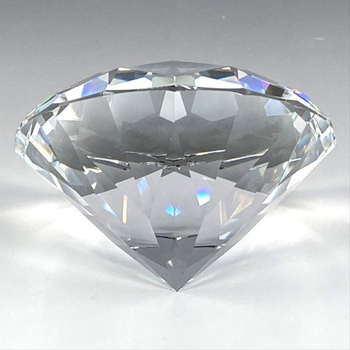 ダイヤモンド クリスタルガラス ペーパーウェイト ディスプレイ ガラス