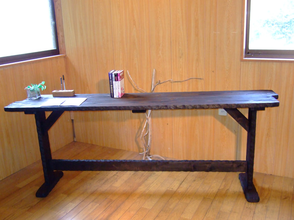 送料無料コヤ木工こだわり製作創りたて！大型カウンターテーブル 2枚目の画像