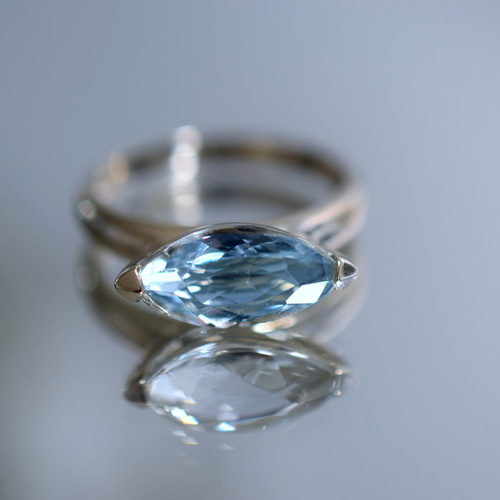 X24-08 一点物 2.24ct 14.5号 K10金 宝石質 天然 マーキスカット