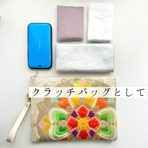 アバカフラワー　天然素材　ケース　iPad クラッチバッグ　グランピエ　民博 アバカフラワー 天然素材 ケース iPad クラッチバッグ