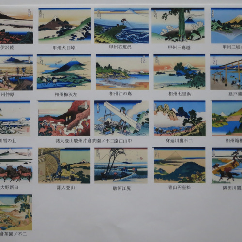 掛け軸 日本の名画 葛飾北斎 富嶽三十六景 神奈川沖浪裏 その他
