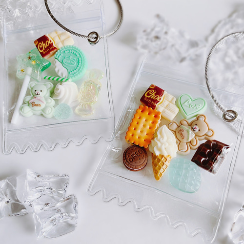 CANDY COLOR TICKET フェイクスイーツ作家様 バッグチャーム CANDY