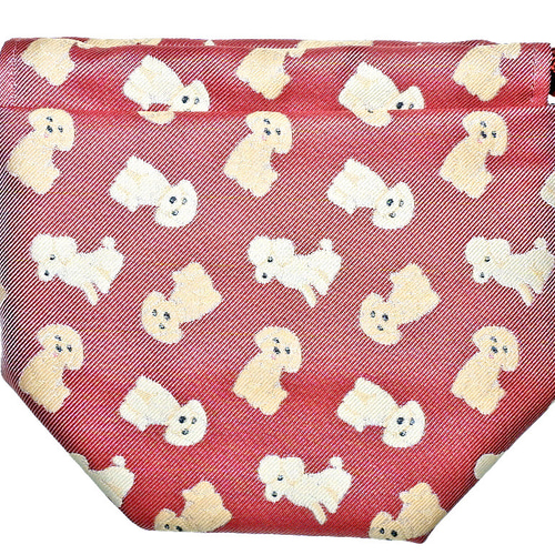 Iruyo】あめちゃん巾着ポーチ トイプードル(成犬)柄 ポーチ 富士桜工房