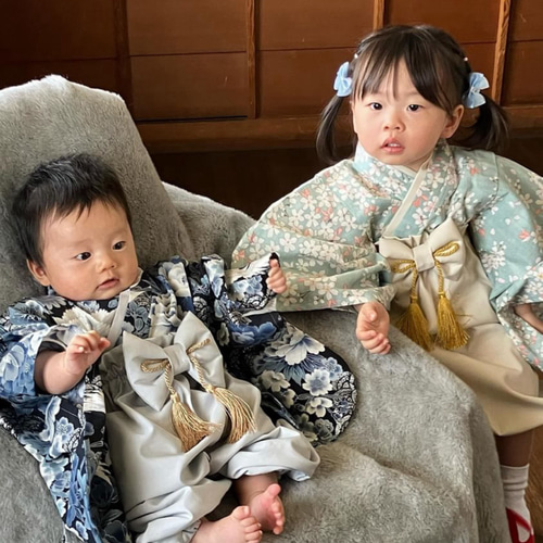 ゆうほ洋装店 ハンドメイド ベビー袴 キッズ袴 お食い初め 男の子