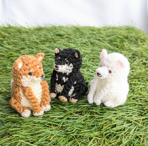 受注制作】小さな柴犬のあみぐるみ あみぐるみ ainote 通販
