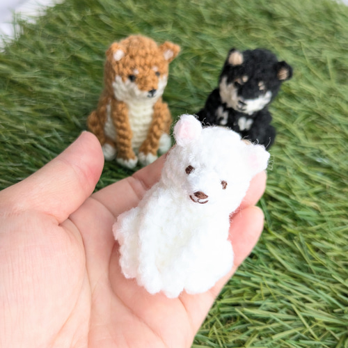 受注製作】ワンちゃんシリーズ☆柴犬☆あみぐるみチャーム