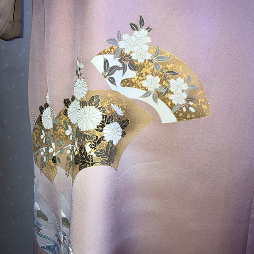 No.125訪問着ワンピースとボレロL〜LLサイズ13号Aライン ワンピース  