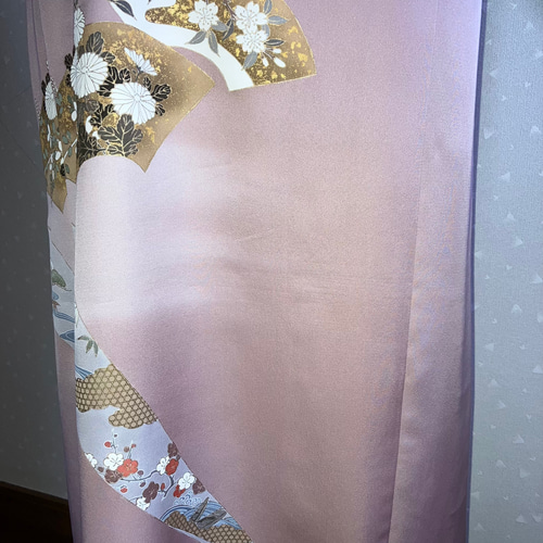 No.125訪問着ワンピースとボレロL〜LLサイズ13号Aライン ワンピース  