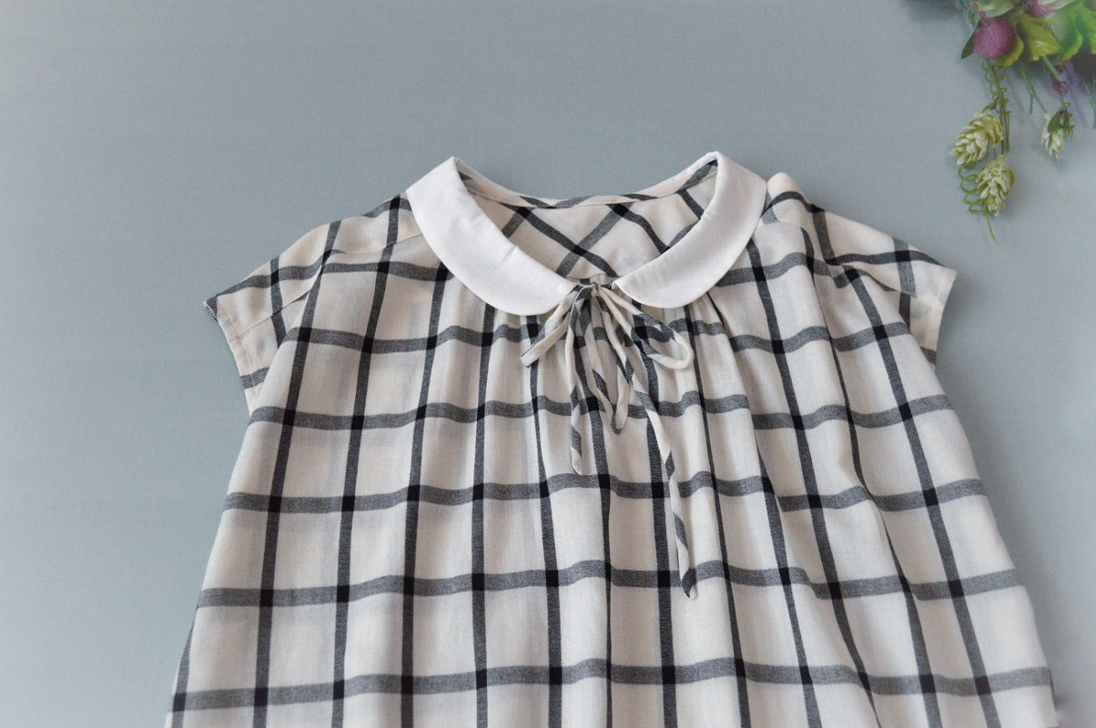 コットン100%涼しく着られるシンプルな大人可愛いトップス♪